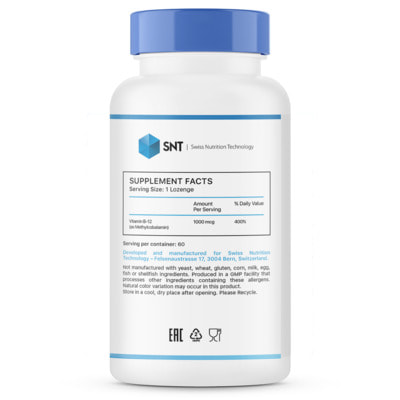 SNT Methyl B-12 1000 msg 60 loz (,  1)