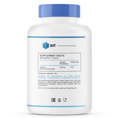 SNT Chromium Picolinate 200 mcg 180 caps (,  1)