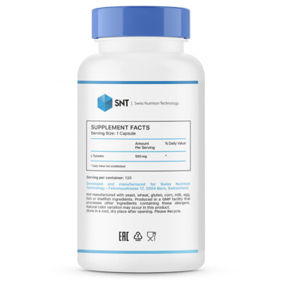 SNT L-Tyrosine 500 mg 120 caps (,  1)