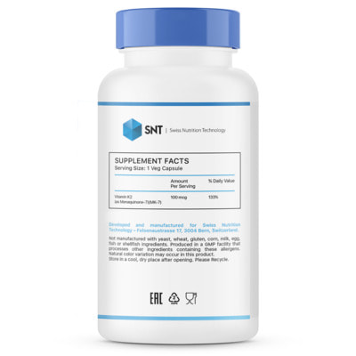 SNT Vitamin K-2 MK-7 60 vcaps (,  1)