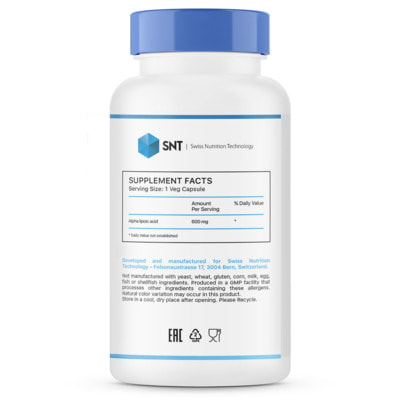 SNT Alpha Lipoic Acid 600 mg 60 vcaps (,  1)