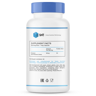 SNT Potassium Citrate 99 mg 90 vcaps (,  1)