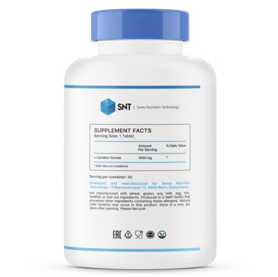 SNT L-Carnitine Tartrat 1000 mg 90 caps (,  1)