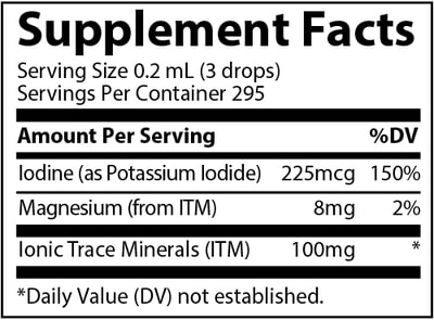 Trace minerals Ionic Iodine 225 mcg 59 ml (,  1)