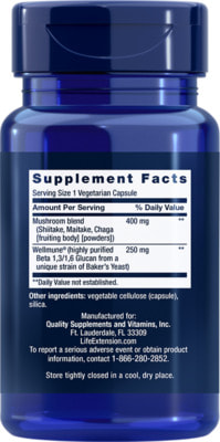 Life Extension Mushroom Immune with Beta Glucans 30 vcaps (,  1)
