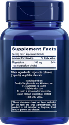 Life Extension Magnesium Citrate 100 mg 100 vcaps (,  1)