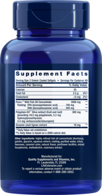 Life Extension Super Omega-3 EPA/DHA Fish Oil 120 sgels (,  1)