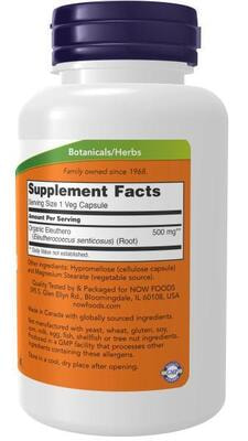 NOW Eleuthero 500 mg 100 vcaps (,  2)