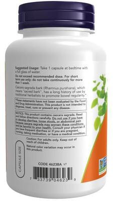 NOW Cascara Sagrada 450 mg 250 vcaps (,  1)