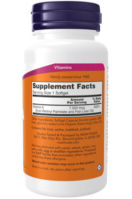 NOW Vitamin A 25000 250 softgels (,  2)