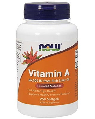 NOW Vitamin A 25000 250 softgels (,  4)
