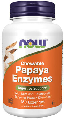 NOW Papaya Enzymes 180 lozenges (,  1)