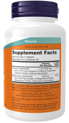 NOW Calcium & Magnesium 100 tabs (,  2)