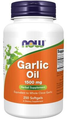 NOW GARLIC OIL 1500mg 250 sgels (,  3)