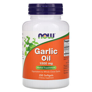 NOW GARLIC OIL 1500mg 250 sgels (,  5)