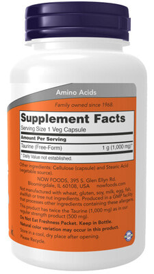 NOW Taurine 1000 mg 100 vcaps (,  2)