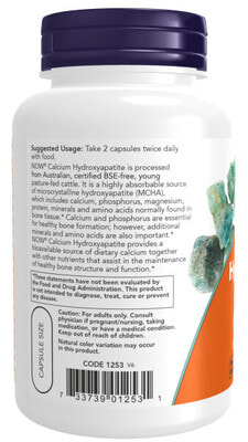 NOW Calcium Hydroxyapatite Caps 120 caps (,  2)