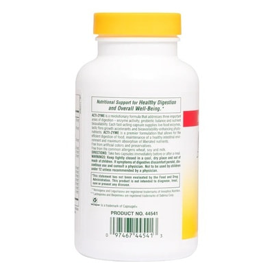Natures Plus Acti-Zyme Plant Enzymes, Probiotics & Bioperine 180 vcaps (,  2)