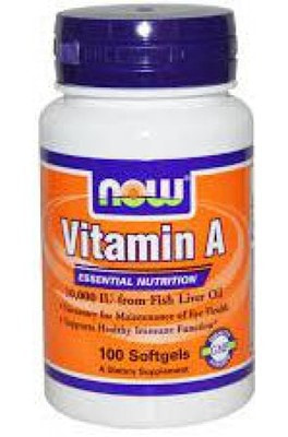 NOW Vitamin A 10000 100 softgels (,  1)