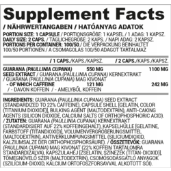Nutriversum Vita-Guarana 78gr 100 capsules.  2
