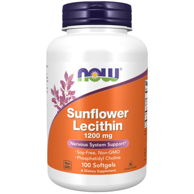 NOW Sunflower Lecithin 1200 mg 100 softgels