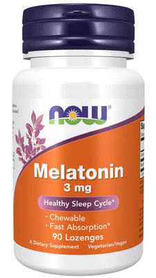NOW Melatonin 3mg 90 lozenges