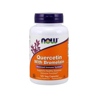 NOW Quercetin with Bromelain 120 vcaps
