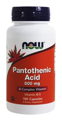 NOW Pantothenic Acid 500 mg 100 caps