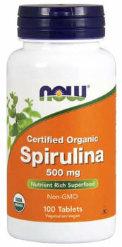 NOW Spirulina 500 mg 200 tabs