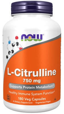 NOW L-Citrulline 750 mg 180 caps