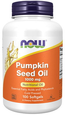 NOW Pumpkin Seed Oil 1000 mg 100 softgels