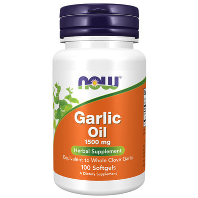 NOW GARLIC OIL 1500mg 100 sgels