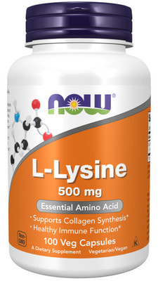 NOW L-Lysine 500 mg 100 caps