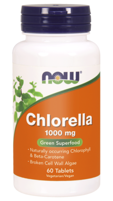 NOW CHLORELLA 1000mg 60 TABS