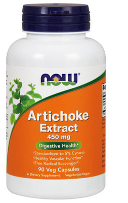 NOW Artichoke Extract 450 mg 90 vcaps