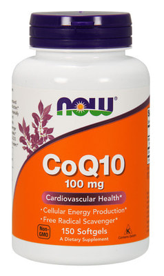 NOW CoQ10 100 mg 150 softgels