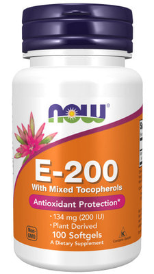 NOW E-200 TOC 100 softgels