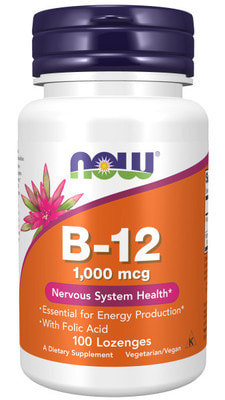 NOW B-12 1000 mcg 100 lozenges ()
