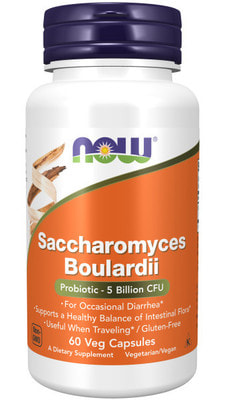 NOW Saccharomyces Boulardii 60 vcaps