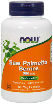 NOW Saw Palmetto Berries 550 mg 100 caps NOW Saw Palmetto Berries 550 mg 100 caps