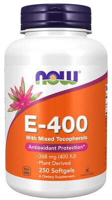 NOW E-400 MIXED TOC 250 softgels