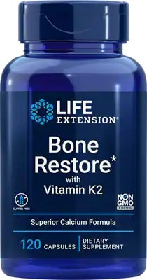 Life Extension Bone Restore with Vitamin K2 120 caps