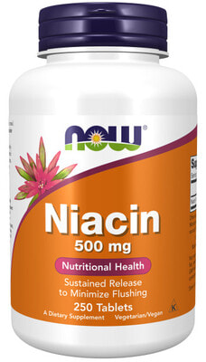 NOW Niacin 500 mg TR 250 tabs