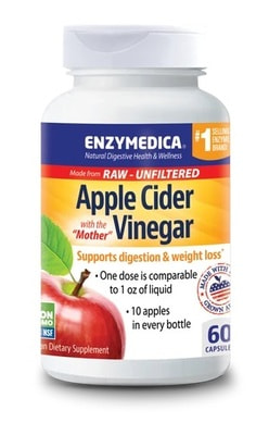 ENZYMEDICA Apple Cider Vinegar 60 caps