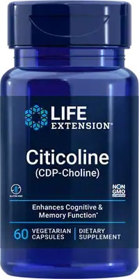 Life Extension Citicoline (CDP-Choline) 60 vcaps
