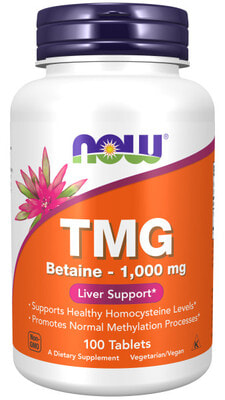 NOW TMG 1000mg 100 tabs NOW TMG 1000mg 100 tabs