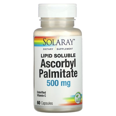 Solaray Ascorbyl Palmitate Vit C 500mg 60 cap