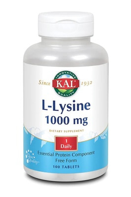 KAL L-Lysine 1000 mg 100 tab