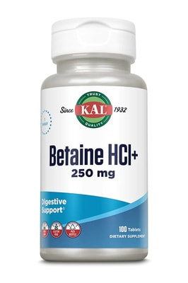 KAL Betaine HCl 250mg 100 tab