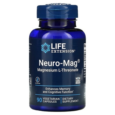 Life Extension Neuro-Mag Magnesium L-Threonate 90 vcaps ()